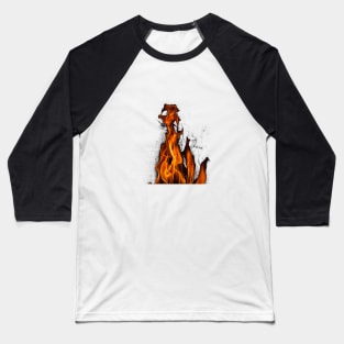 Flame Baseball T-Shirt